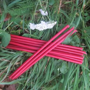 Свечи восковые красные часовые