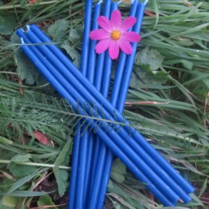 Свечи восковые синие часовые