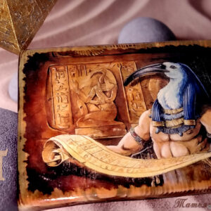 Алтарное панно ТОТ или Джехути, Египетский Бог луны, мудрости. Дерево