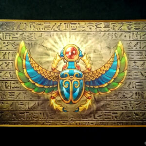 Скатерть СКАРАБЕЙ для ритуалов, размер 76 на 41 см, атласная