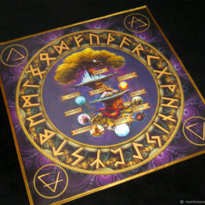 Скатерть 9 Миров Иггдрасиль, плотная атласная ткань