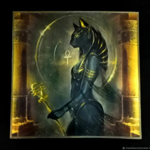 БАСТЕТ - Богиня, скатерть и мешочек для гадания или ритуала