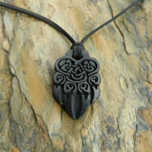 Печать Велеса Лапа волка Резьба по камню, шунгит