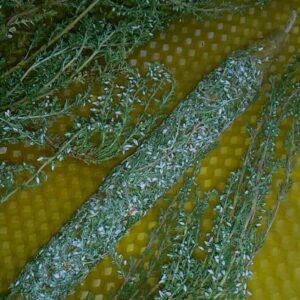 Свеча восковая с вереском