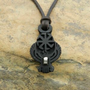 Огненный сокол Финист (сокол Рарог) кулон из шунгита