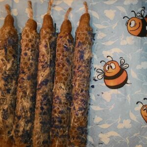 Свеча восковая с цветом Иван-чая