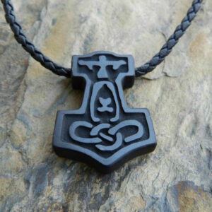 Молот Тора #1 Резьба по камню, шунгит