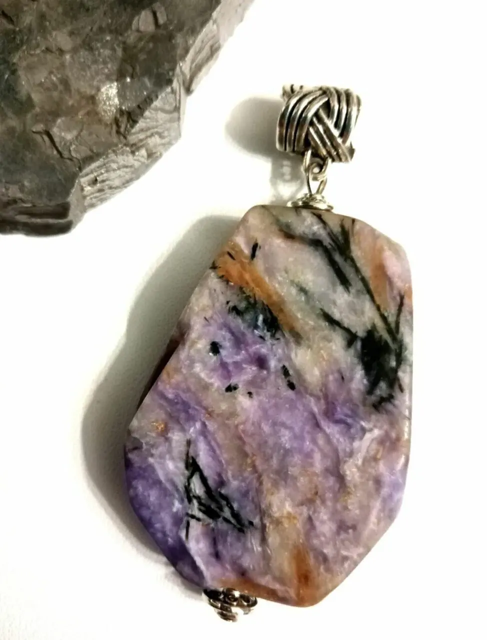 Звезда ИШТАР, амулет-артефакт на Чароите. Гравировка — изображение 2