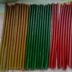 Свечи восковые цветные часовые