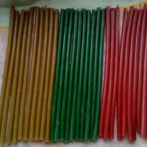 Свечи восковые цветные часовые