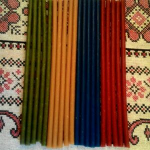 Свечи восковые цветные на полтора часа