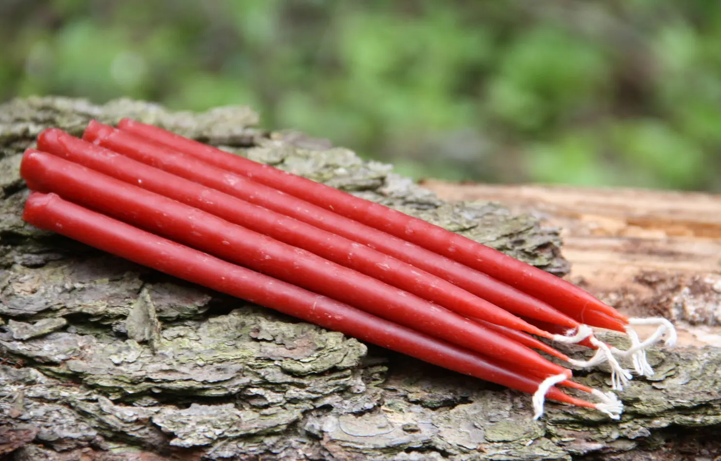 Маканая восковая свеча (красная) — изображение 3