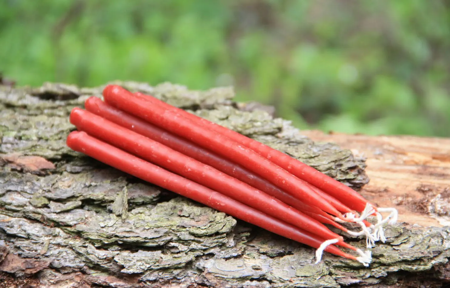 Маканая восковая свеча (красная) — изображение 4