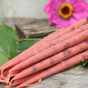 Свеча розовая с крымской розой