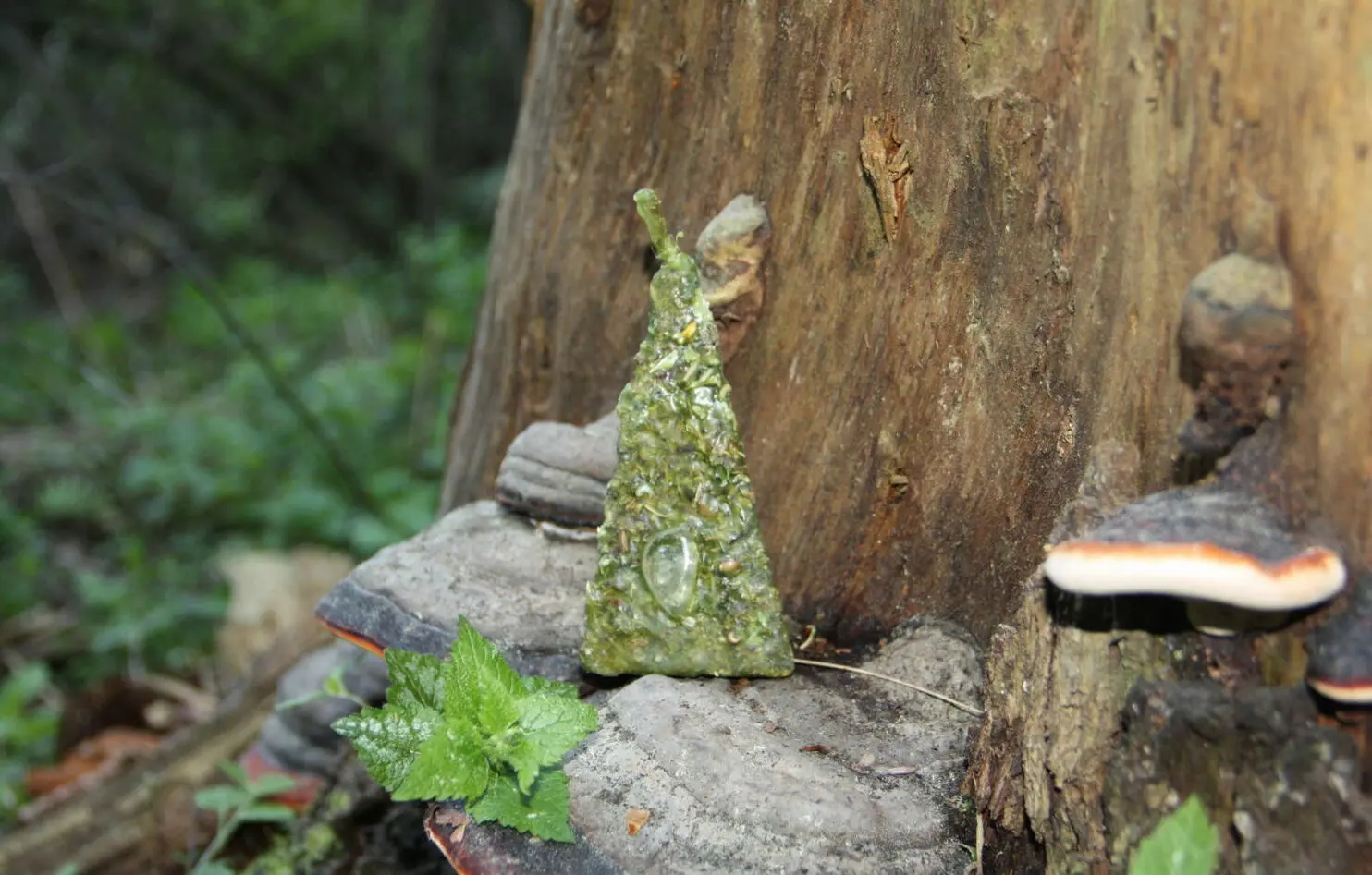 Свечи новолуния "Денежная пирамида" с цитрином — изображение 4