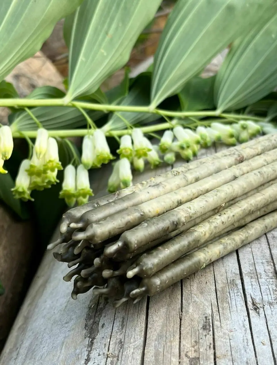 Свеча бело-черная: Чистка мыслей (малая) — изображение 4