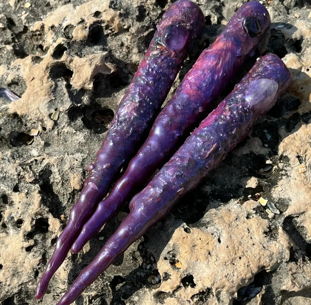 Свеча "РОД" с аметистом/гранатом — изображение 3