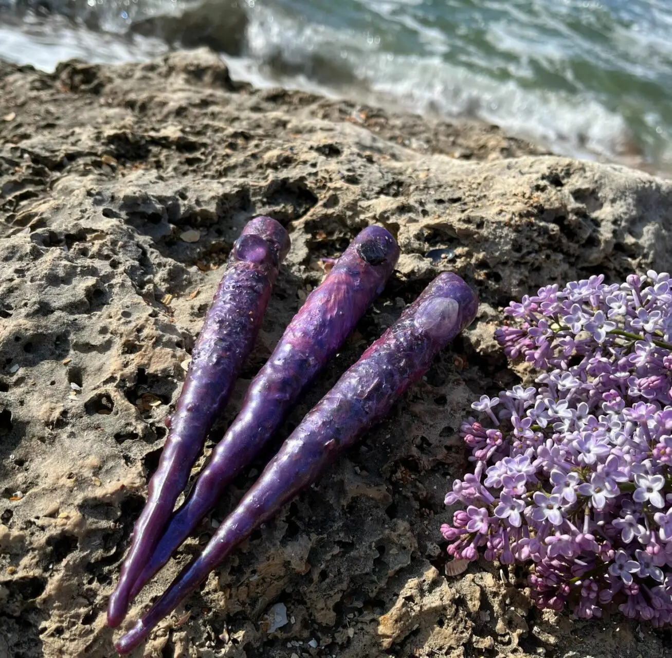 Свеча "РОД" с аметистом/гранатом — изображение 4