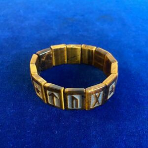 Рунический браслет Тигровый глаз №2