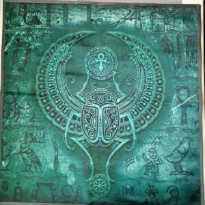 Скатерть СКАРАБЕЙ - Энергия Жизни. Размер 48 на 48 см