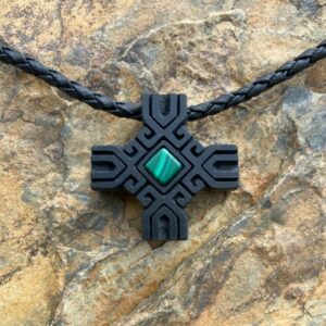 Крестик Чур из шунгита