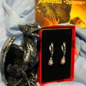 Серьги с жемчугом "Нимфа"